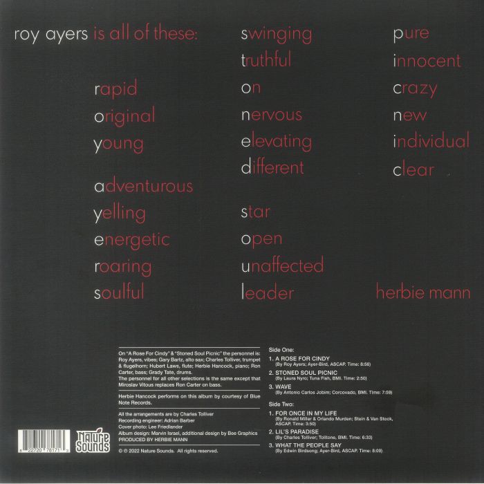 AYERS, Roy - Stoned Soul Picnic (reissue)