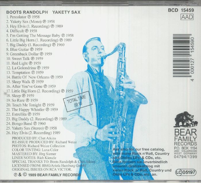 RANDOLPH, Boots - Yakety Sax