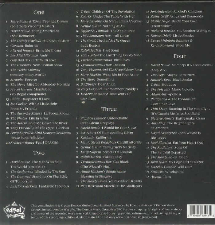 VARIOUS - Produced By Tony Visconti