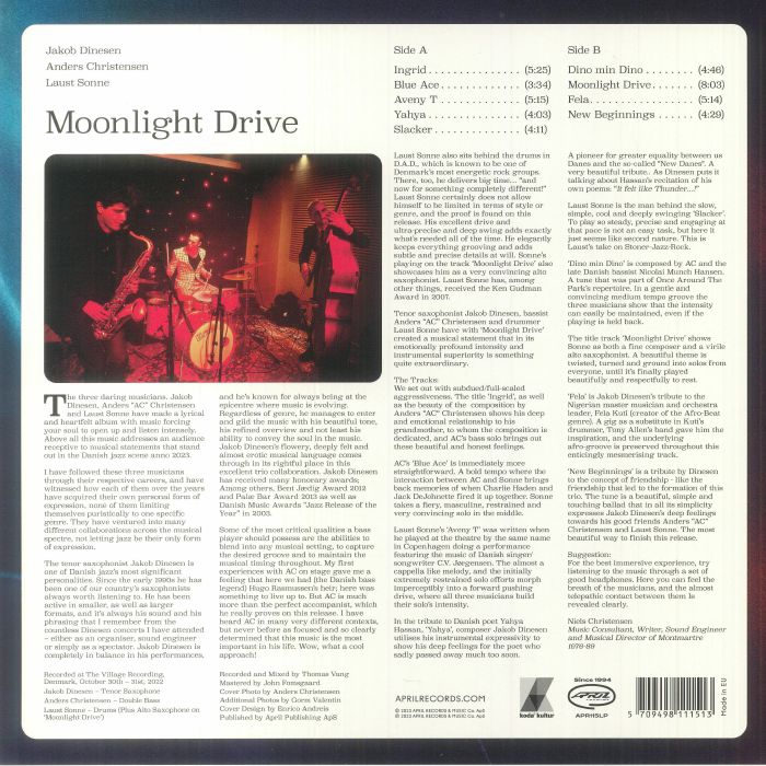 DINESEN, Jakob/ANDERS CHRISTENSEN/LAUST SONNE - Moonlight Drive