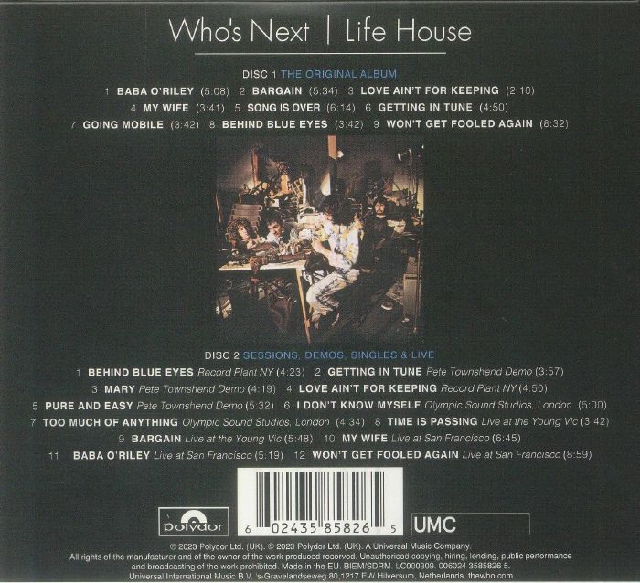 WHO, The - Who's Next (Deluxe Edition) (remastered)