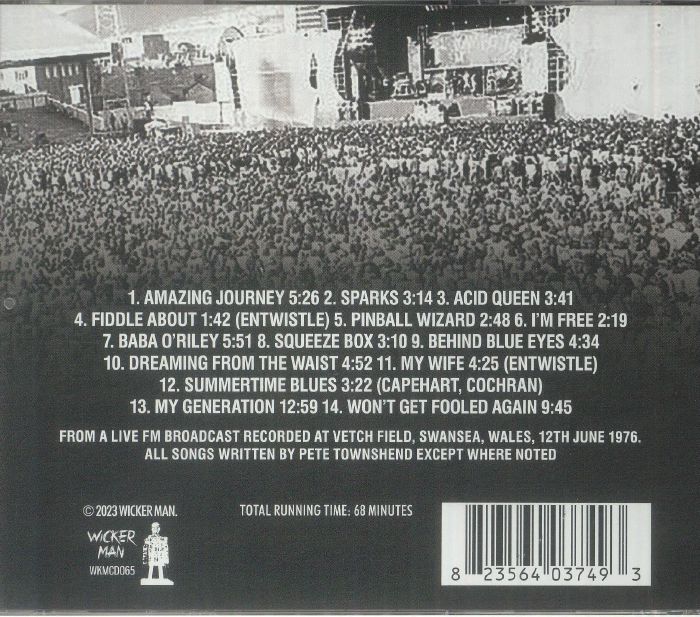 WHO, The - Swansea By Numbers: The Squeeze Box Broadcast 1976