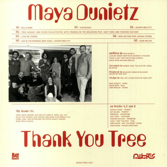 Maya DUNIETZ - Thank You Tree Vinyl At Juno Records.