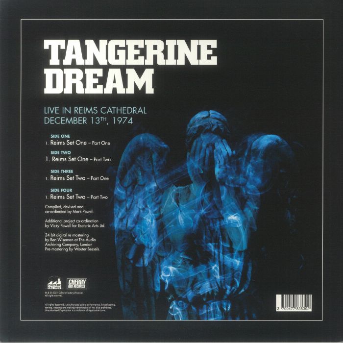 TANGERINE DREAM - Live In Reims Cathedral: December 13th 1974 (reissue)