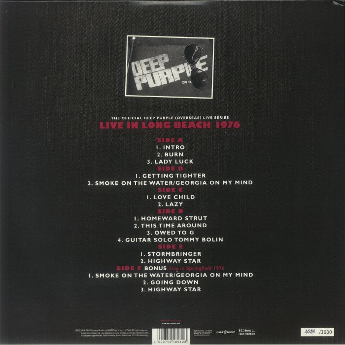 DEEP PURPLE - Live In Long Beach 1976