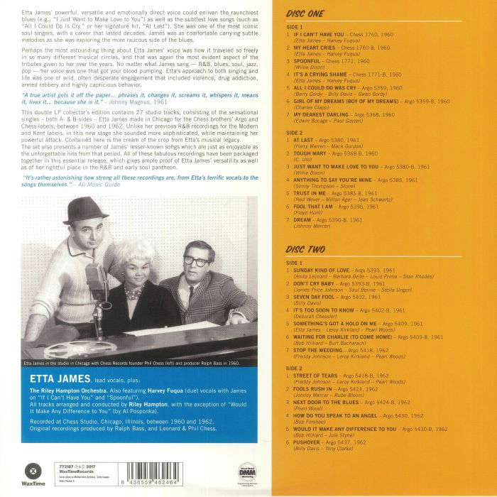 JAMES, Etta - Something's Got A Hold On Me: Complete 1960-1962 Chess & Argo Singles