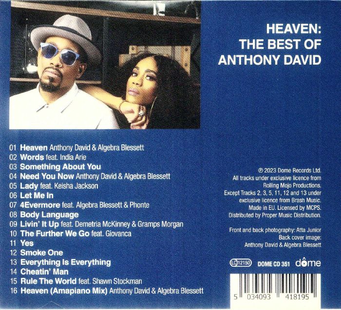 DAVID, Anthony - Heaven: The Best Of Anthony David