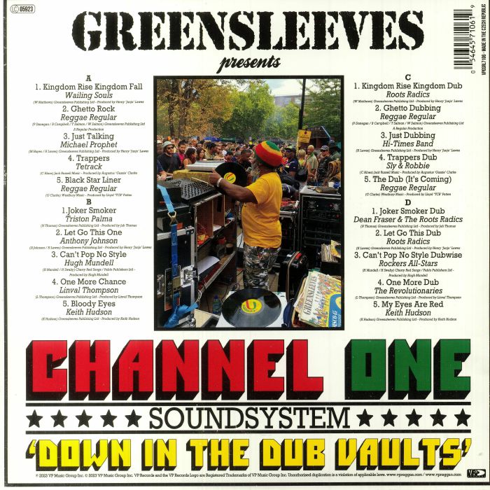 CHANNEL ONE SOUND SYSTEM - Down In The Dub Vaults