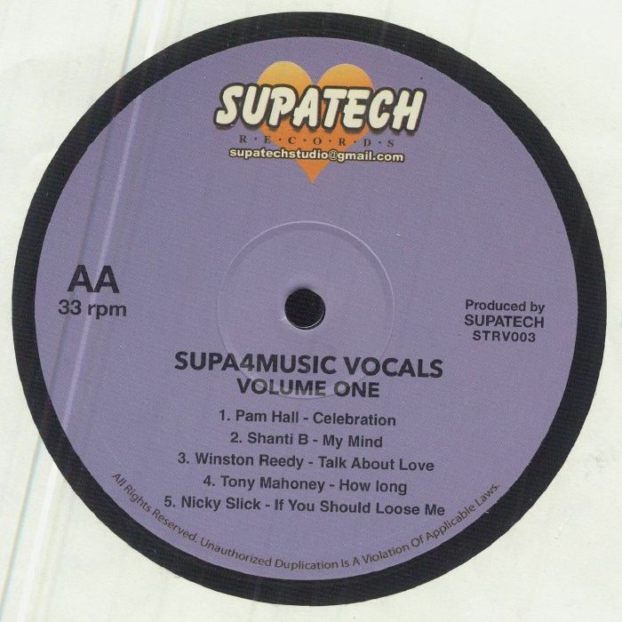 VARIOUS - Supa4music Vocals Volume One