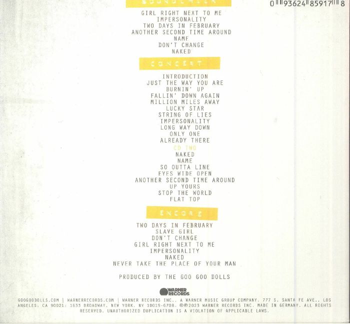 GOO GOO DOLLS - Live At The Academy 1995