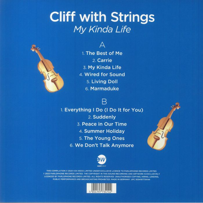 RICHARD, Cliff - Cliff With Strings: My Kinda Life