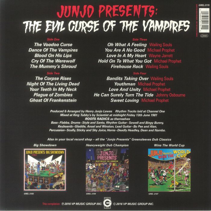 JUNJO/WAILING SOULS/MICHAEL PROPHET/WAYNE JARRETT/JOHNNY OSBOURNE - Junjo Presents: The Evil Curse Of The Vampires (remastered)