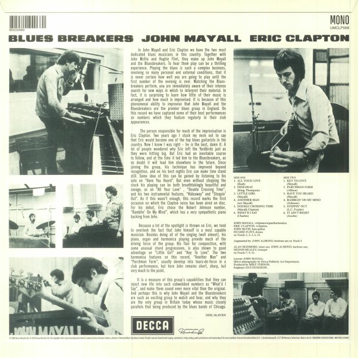 John MAYALL with ERIC CLAPTON - Blues Breakers (reissue)