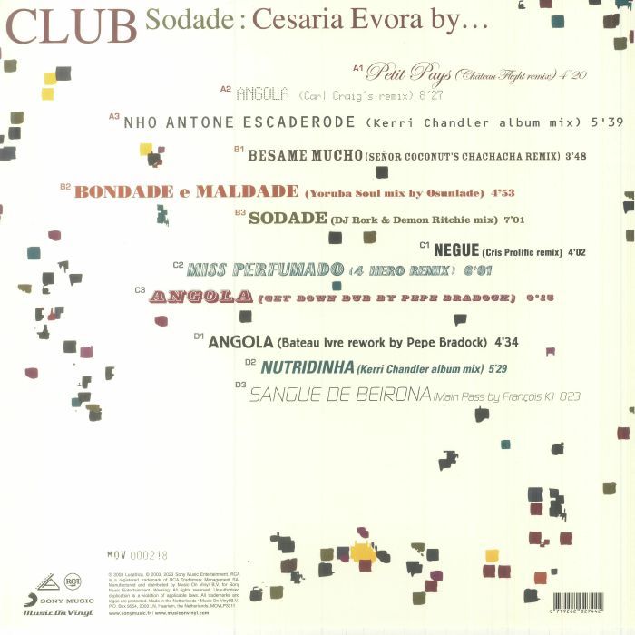 EVORA, Cesaria - Club Sodade (reissue)