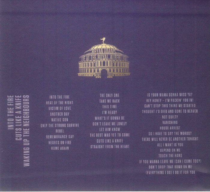 ADAMS, Bryan - Live At The Royal Albert Hall