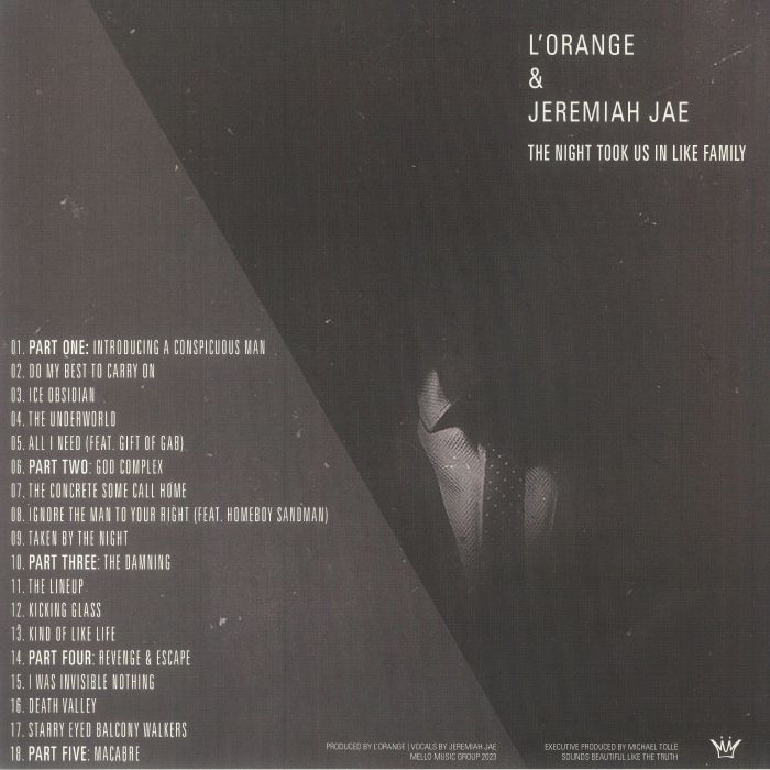 L'ORANGE/JEREMIAH JAE - The Night Took Us In Like Family