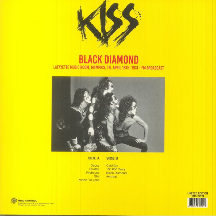 KISS - Black Diamond: Lafayette Music Room Memphis TN April 18th 1974 FM Broadcast