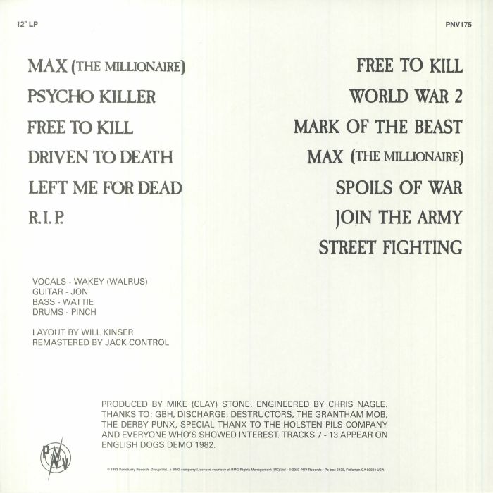 ENGLISH DOGS - Mad Punx & English Dogs (remastered)