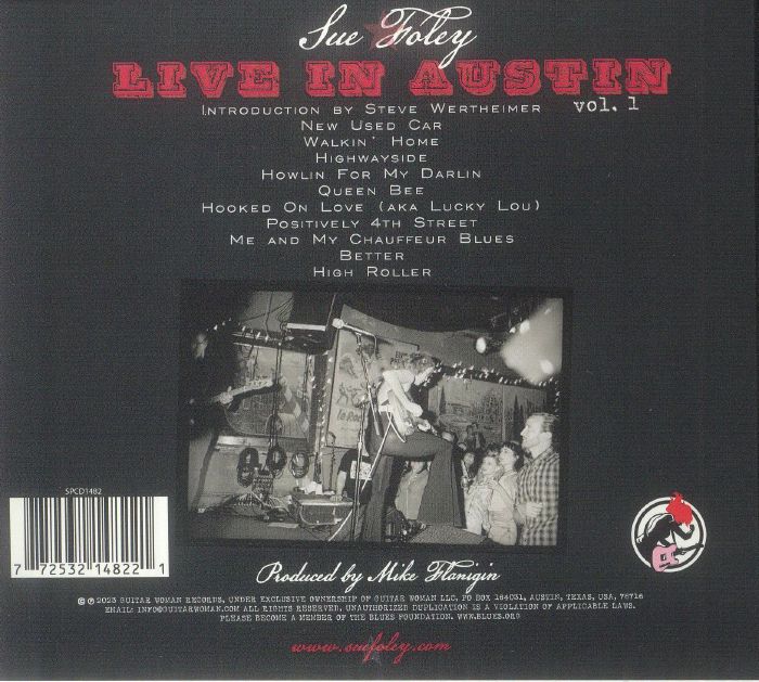FOLEY, Sue - Live In Austin Vol 1