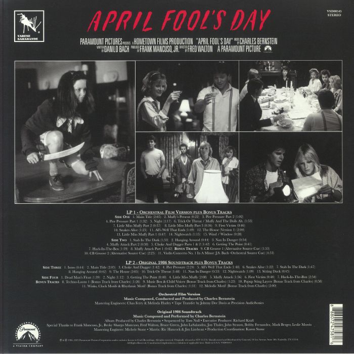 Charles BERNSTEIN - April Fool's Day (Soundtrack) (Deluxe Edition)