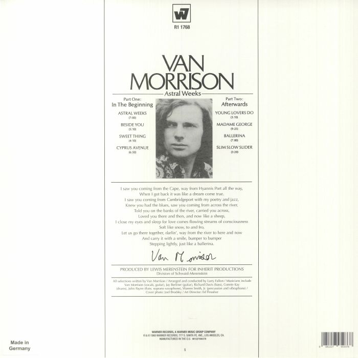 MORRISON, Van - Astral Weeks