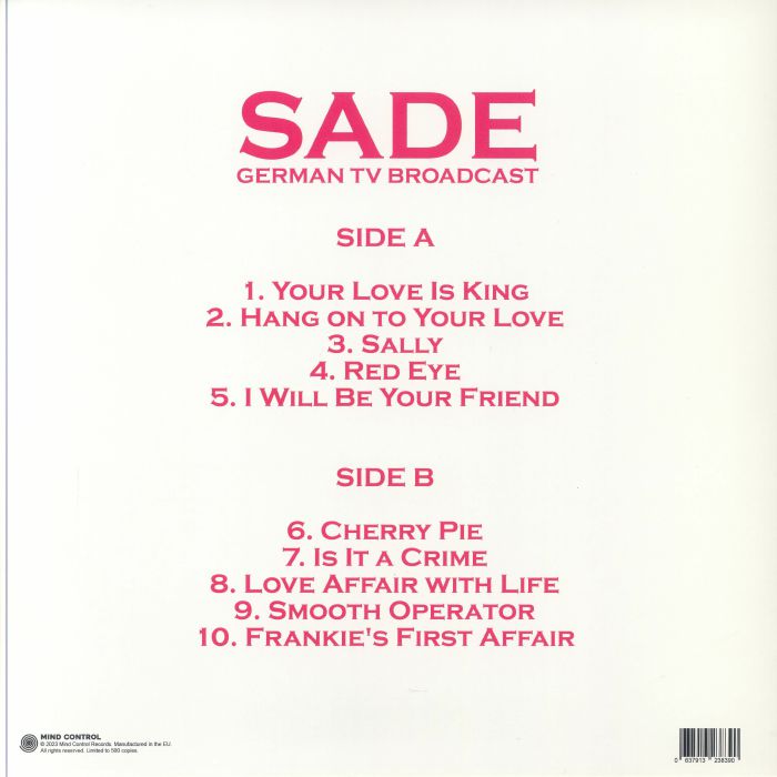 SADE - German TV Broadcast