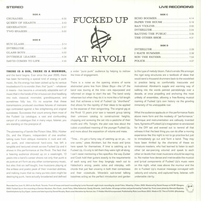 FUCKED UP - Rivoli