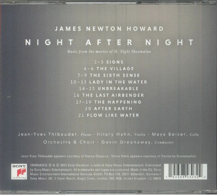 NEWTON HOWARD, James/JEAN YVES THIBAUDET - Night After Night: Music From The Movies Of M Night Shyamalan