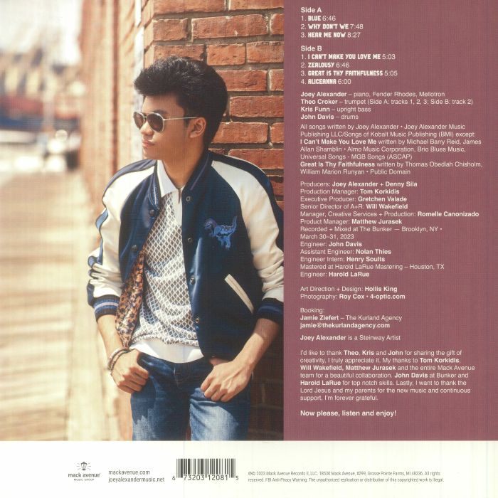 ALEXANDER, Joey - Continuance