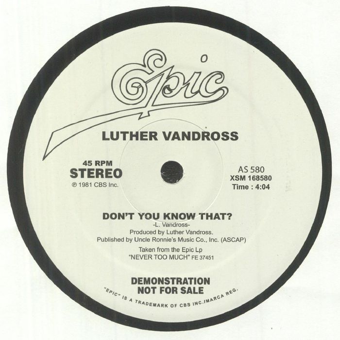 Luther VANDROSS - Never Too Much