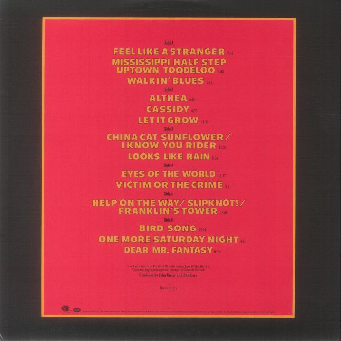 GRATEFUL DEAD - Without A Net (remastered)