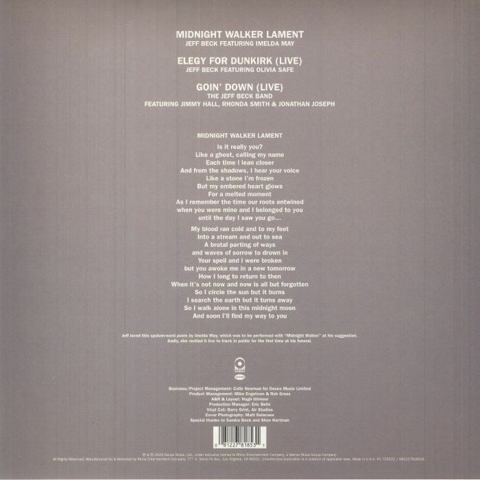 Jeff BECK - Tribute (Record Store Day RSD Black Friday 2023)