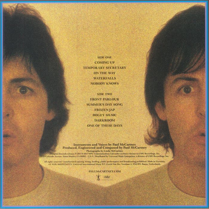 McCARTNEY, Paul - McCartney II