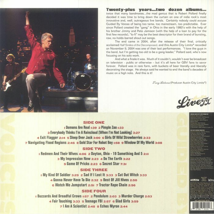 GUIDED BY VOICES - Live From Austin TX (reissue)