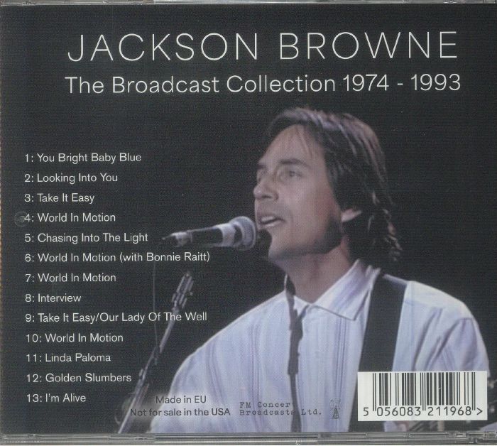 Jackson Browne - The Broadcast Collection 1974-1993 Cd At Juno Records.