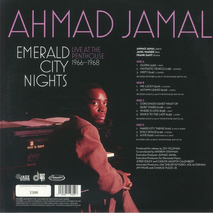 JAMAL, Ahmad - Emerald City Nights: Live At The Penthouse 1965-1966 Vol 3 (remastered)