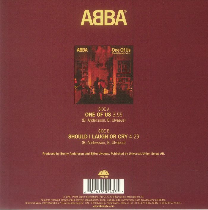 ABBA - One Of Us
