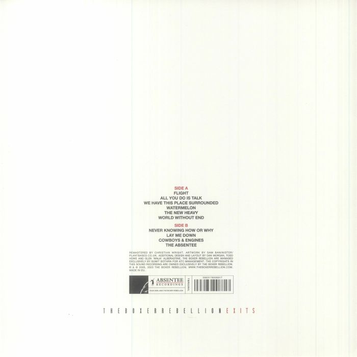 BOXER REBELLION, The - Exits (remastered)