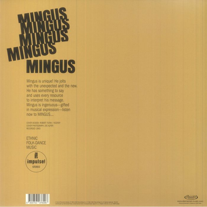 MINGUS, Charles - Mingus Mingus Mingus Mingus Mingus (reissue)
