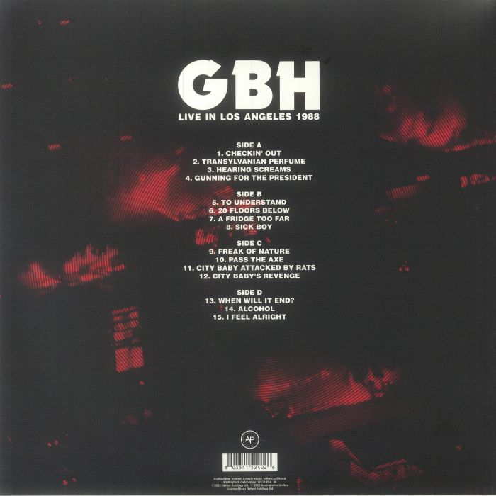 GBH - Live In Los Angeles 1988 Vinyl at Juno Records.