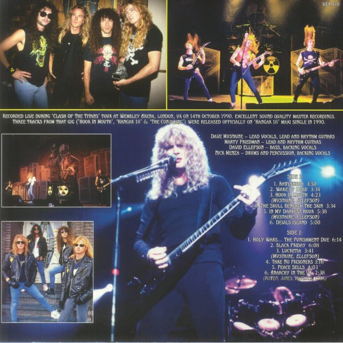 MEGADETH - Live At Wembley Arena London 1990 Clash Of The Titans Tour