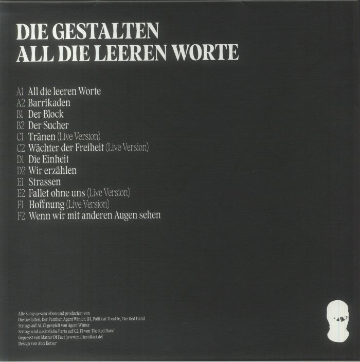 DIE GESTALTEN - All Die Leeren Worte