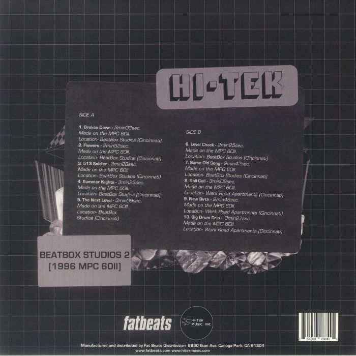 HI TEK - Beatbox Studios 2: 1996 MPC 60II