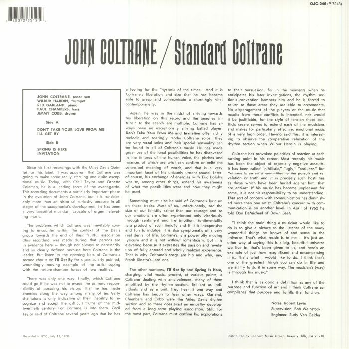 COLTRANE, John - Standard Coltrane