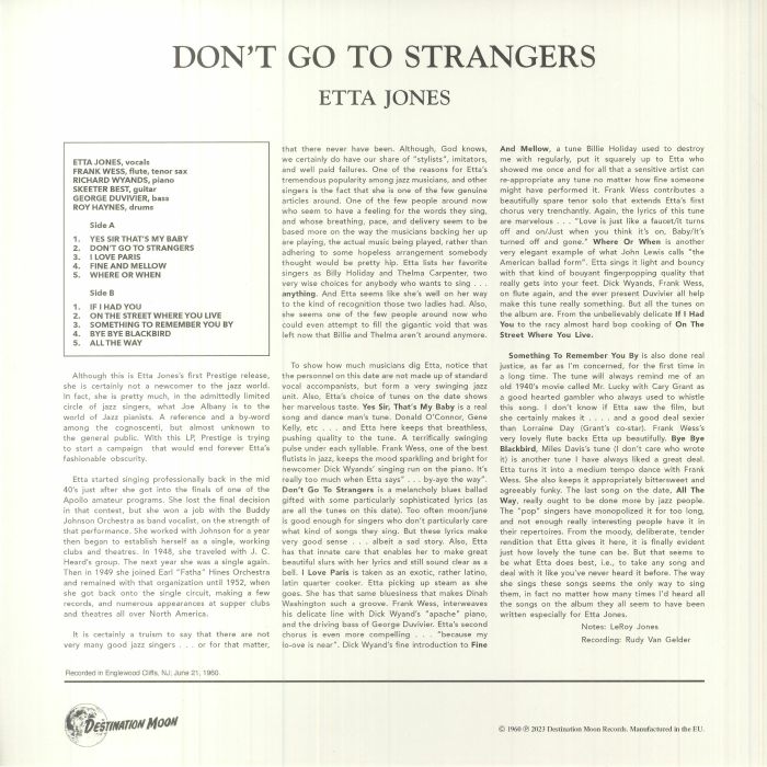JONES, Etta - Don't Go To Strangers (reissue)