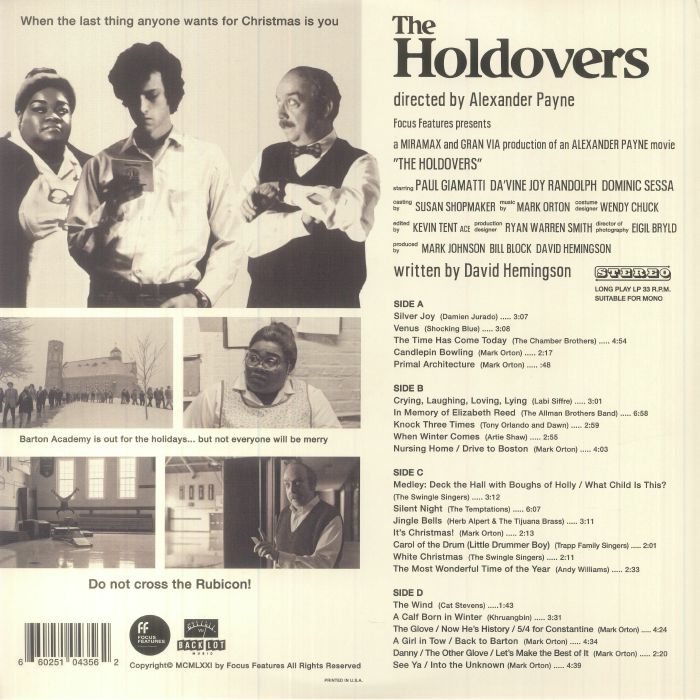 VARIOUS - The Holdovers (Soundtrack)