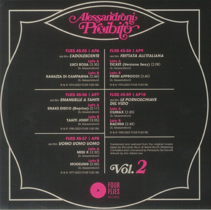 Alessandro ALESSANDRONI - Alessandroni Proibito Vol 2: Music