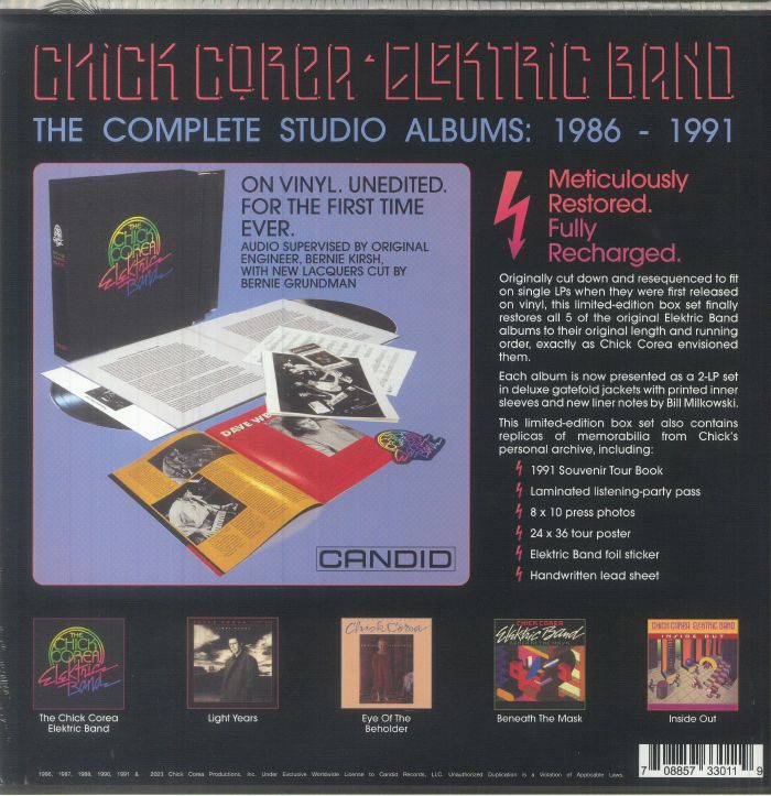 The CHICK COREA ELEKTRIC BAND - The Complete Studio Albums