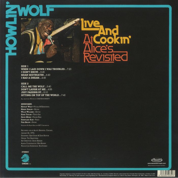 HOWLIN WOLF - Live & Cookin at Alice s Revisited (reissue) Vinyl at ...