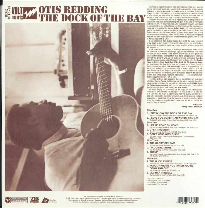 REDDING, Otis - Dock Of The Bay (Atlantic Records 75th Anniversary Edition)